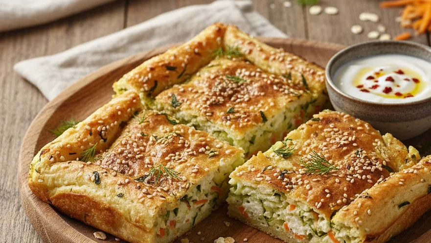 Glutensiz Yulaflı Sebzeli Börek
