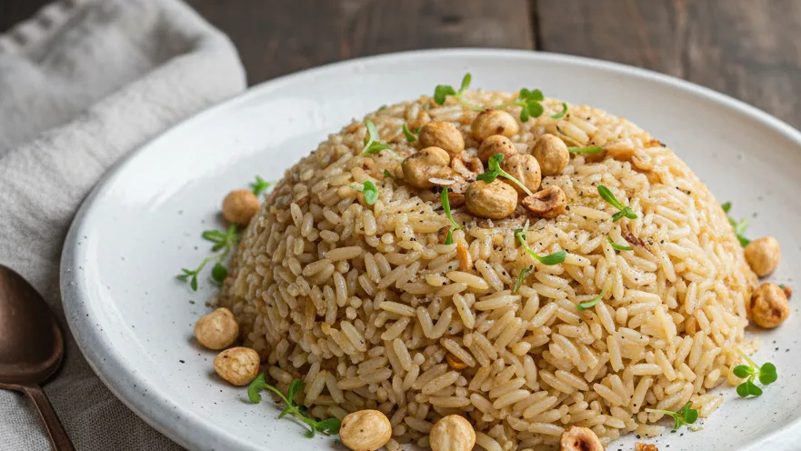 Karadeniz Usulü Fındıklı Tereyağlı Pilav