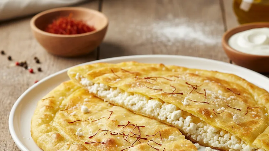 Safranlı Gözleme: Altın Renkli, Aromatik Hamur İşi