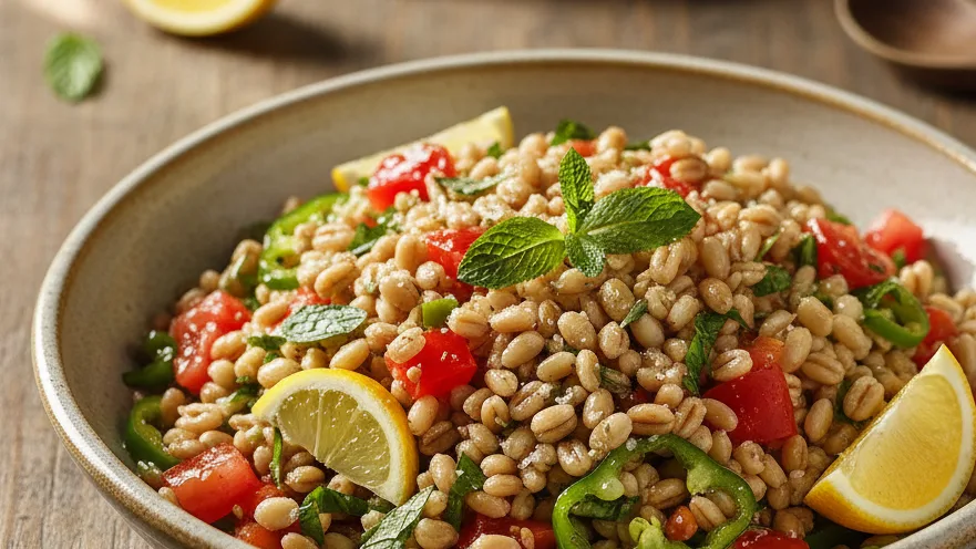 Zeytinyağlı Buğday Tanesi Salatası